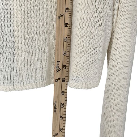 Sarah Pacino Translucent Open Back Sweater Cropped Boxy Designer Made In Italy - Picture 7 of 13